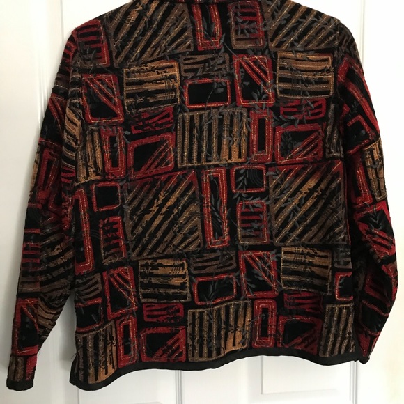 Vintage Geometric Shimmer Jacket - Picture 7 of 9